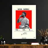King Kohli – Cricket Legend Tribute Poster